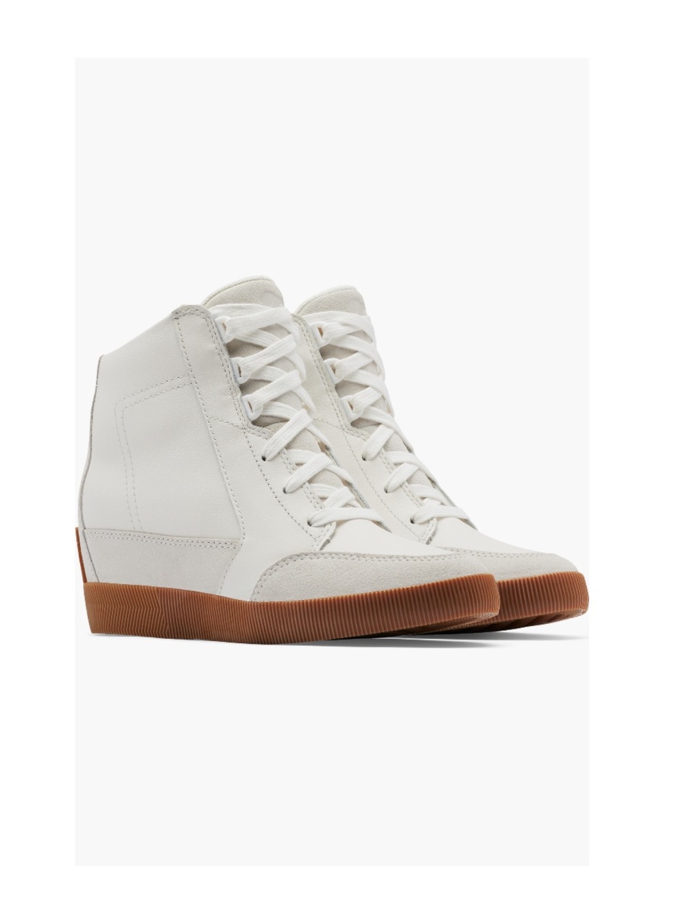 Sorel Out N About Wedge 2 Bootie Style Sneaker Sea Salt White & Gum 2 Women's 8